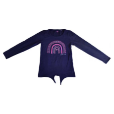  Yigga sötétkék szivárványos lány hosszú ujjú felső (méret: 158/164)
