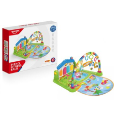 Yixing Toys Színes zongorás játszószőnyeg fénnyel és hanggal - zöld (HE0605) (HE0605) készségfejlesztő