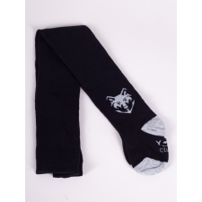 Yo Club! Pamut Harisnyanadrág csúszásgátló talppal - Fekete/Szürke Farkas 104/110 gyerek harisnya