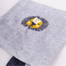 Yo Club! Pamut Harisnyanadrág csúszásgátlós - Szürke Oroszlános 86/92 gyerek harisnya