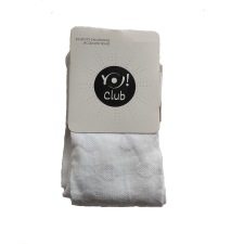 Yo Club! Pamut Harisnyanadrág - Fehér anyagában pöttyös 92/98 gyerek harisnya