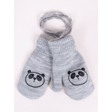  Yo!club téli kesztyű 12 cm - szürke/panda gyerek kesztyű