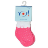 Yo! Yo! Baby frottír zokni 6-9 hó - rózsaszín pöttyös
