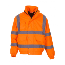 Yoko Férfi kabát munkaruha Yoko Fluo Bomber Jacket L, Fluo Narancs munkaruha