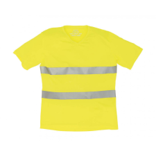 Yoko Uniszex rövid ujjú póló munkaruha Yoko Fluo Super Light V-Neck T-Shirt XL, Fluo Sárga férfi póló