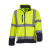 Yoko Uniszex Softshell munkaruha Yoko Fluo Softshell Jacket XL, Fluo Sárga/Sötétkék (navy)