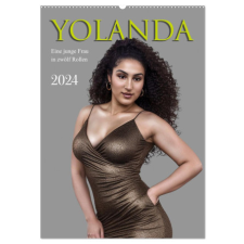  Yolanda, eine junge Frau in zwölf Rollen (Wandkalender 2024 DIN A2 hoch), CALVENDO Monatskalender – Werner Braun naptár, kalendárium
