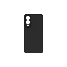 YOOUP Alpha Samsung Galaxy S25 Edge selymes tapintású gumis tok - Fekete tok és táska