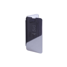 YOOUP Clear view Samsung Galaxy S10E G970F oldalra nyíló tok ezüst tok és táska