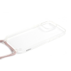 YOOUP CORD IPHONE 15 6.1 ZSINÓROS TPU TOK CLEAR-ROSE GOLD