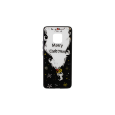 YOOUP Huawei Mate 20 Pro Üveges Mintás Tok Szakáll (Karácsonyi) Fekete tok és táska