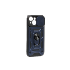 YOOUP Hybrid Armor Camshield Iphone 15 Plus 6.7 ütésálló hátlap, tok kameravédővel, Kék