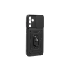 YOOUP Hybrid Armor Camshield Samsung Galaxy A15 5G A156b ütésálló hátlap, tok kameravédővel, Fekete