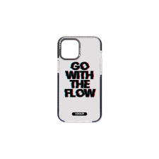 YOOUP Mintás telefontok Flow iPhone 14 6.1 YooUp átlátszó háttérrel fekete kerettel tok és táska