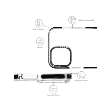 YOOUP Mintás telefontok Zebra iPhone 12 Mini YooUp fehér kerettel tok és táska