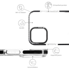 YOOUP Mintás telefontok Zebra iPhone 12 Pro Max YooUp fehér kerettel tok és táska