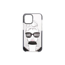 YOOUP Mintás TPU telefontok Girl iPhone 12/12 Pro YooUp fekete tok és táska