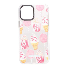 YOOUP Mintás TPU telefontok Popcorn iPhone 11 Pro YooUp fehér tok és táska