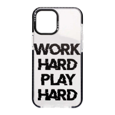 YOOUP Mintás TPU telefontok Work iPhone 12 Pro Max YooUp fekete tok és táska