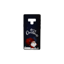 YOOUP Samsung Note 9 N960 Üveges Mintás Tok Télapó Puttony (Karácsonyi) tok és táska
