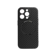 YOOUP TPU carbon mintás telefontok magsafe iPhone 15 Pro Max 6.7 colos YooUp Magnetic fekete tok és táska