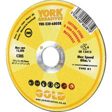 York 115x3x22.23mm C30S lapos vágókorong kőhöz barkácsgép tartozék