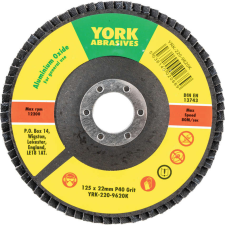 York 127x22mm al-ox lamellás csiszolótárcsa üvegszálas tányéron p40 barkácsgép tartozék