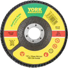 York 127x22mm al-ox lamellás csiszolótárcsa üvegszálas tányéron P80 barkácsgép tartozék