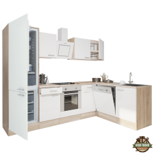  Yorki 280 sarok konyhabútor alsó sütős, alulfagyasztós hűtős kivitelben bútor