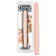 YOU2TOYS Double Dong - 100% szilikon dildó (natúr) műpénisz, dildó