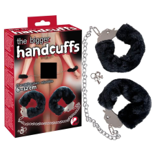 YOU2TOYS - Plüss bilincs hosszú lánccal - fekete bilincs, kötöző