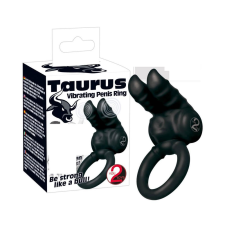 YOU2TOYS - Taurus - dupla-motoros, vibrációs péniszgyűrű (fekete) péniszgyűrű