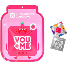 You+Me YOU ME Juicy epres óvszer, 50 db síkosító