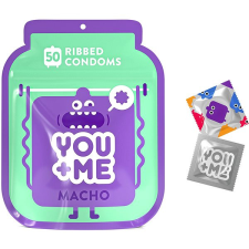 You+Me YOU ME Macho bordázott óvszer, 50 db óvszer