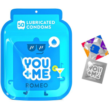 You+Me YOU ME Romeo kondomy se zvýšenou dávkou lubrikace, 50 ks óvszer