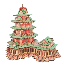YueJiang torony fa 3D puzzle puzzle, kirakós