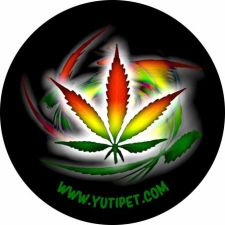 Yutipet / Montana Dog Grafikus címke XXS-S2 méretű Yutipet hámokhoz (Cannabis) nyakörv, póráz, hám kutyáknak
