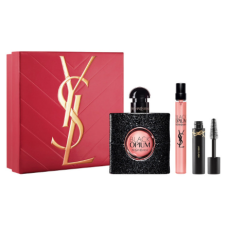 Yves Saint Laurent Black Opium SET: edp 50ml + edp 10ml + Maszkra 2ml kozmetikai ajándékcsomag