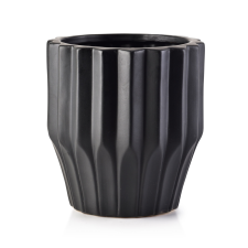 YVONNE FEKETE VIRÁGCSERÉP 15,5XH16,5CM kerti tárolás