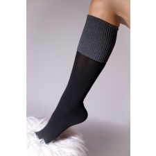 YVONNE NYLON mintás térdzokni 50 DEN &#8220;YVONNE FEKETE&#8221; női zokni