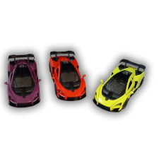 YWU Fémautó fénnyel és hanggal autópálya és játékautó