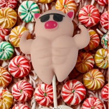 YWU Homokkal töltött izmos malac játékfigura