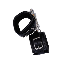 Zado - bőr csuklóbilincs és karabiner (fekete) bilincs, kötöző