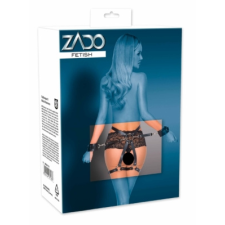 ZADO - bőr pántos, variálható kötöző szett (fekete) bilincs, kötöző