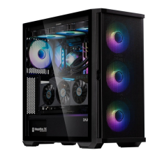 Zalman Ház Midi ATX Z10 DUO WHITE Tápegység nélkül, Fehér RGB számítógép ház