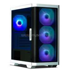 Zalman M4 fehér (táp nélküli) ablakos mATX ház (ZALMAN_M4_WHITE) számítógép ház