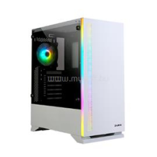 Zalman S5 fehér (táp nélküli) ablakos ATX ház (ZALMAN_ZM_S5_WHITE) számítógép ház