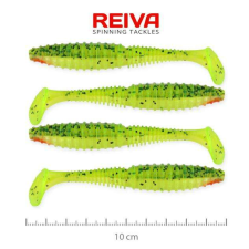  Zander power shad 10cm 4db/cs (fluosárga-zöld) csali