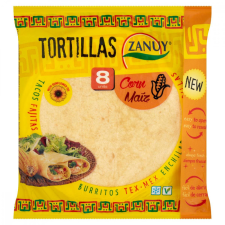 Zanuy kukorica tortilla 20cm 8db 315g előétel és snack
