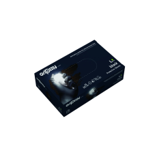 ZARYS RĘKAWICE OCHRONNE, NITRYLOWE BEZPUDROWE CZARNE 50 SZT. - GRIPZZLY ROZM. M